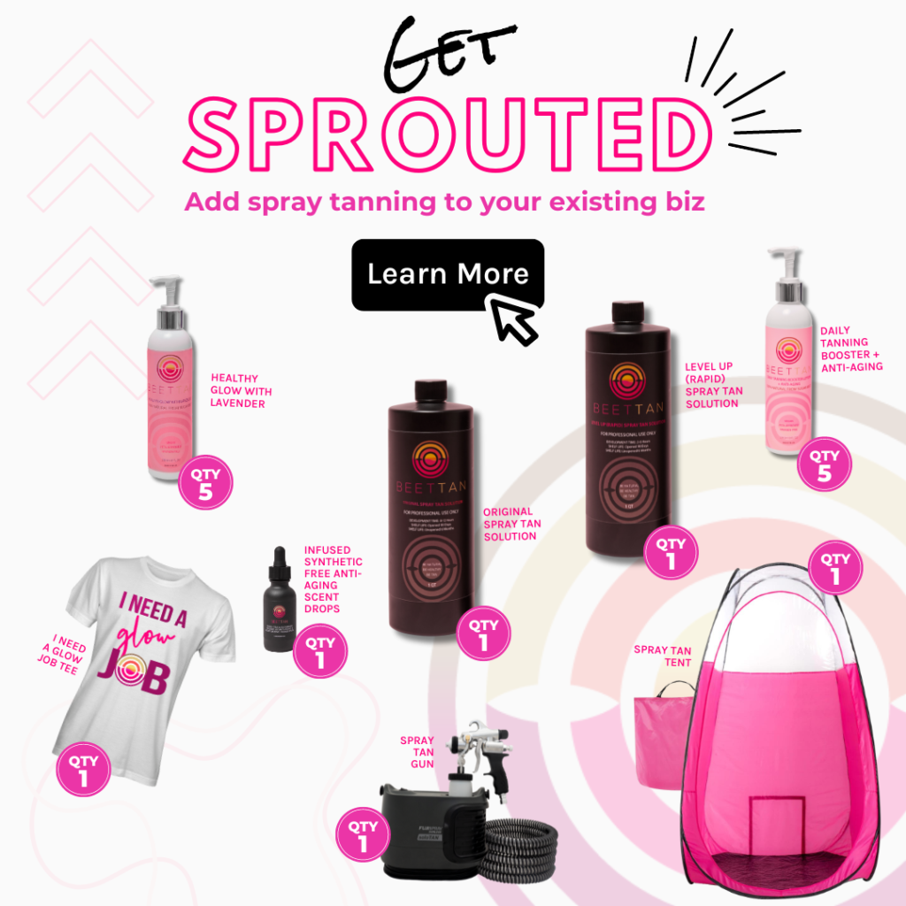 Get Sprouted Spray tan Package